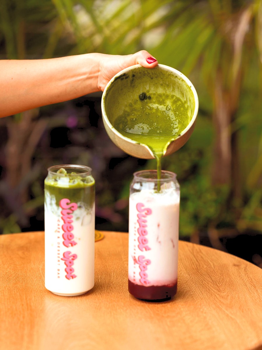 Strawberry matcha